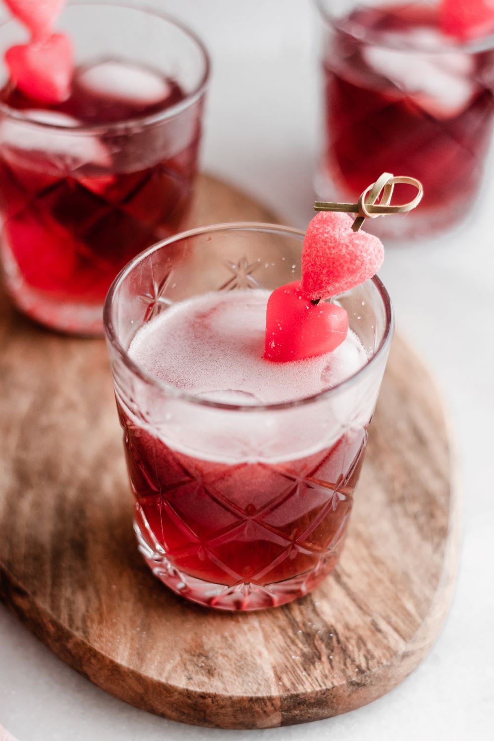 Valentine Cocktail Cherry Gin Fizz Recipe Fashion Blog