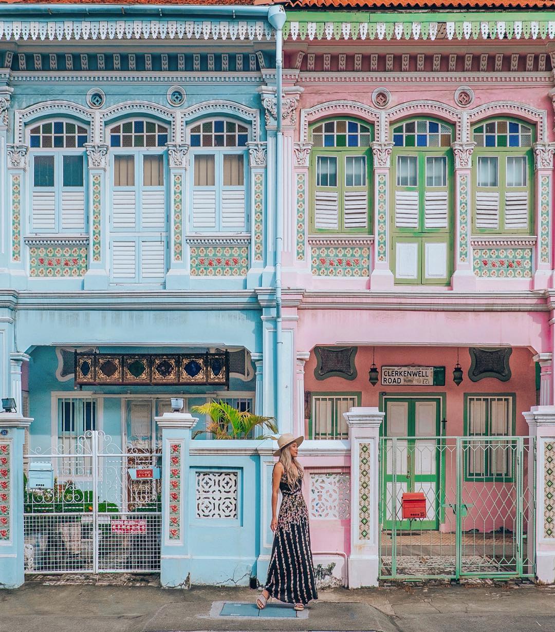 woman in a maxi dress during a trip