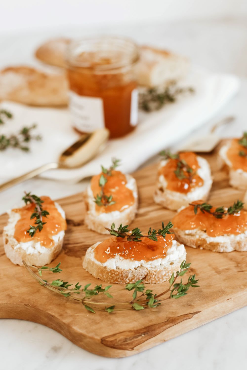 goat cheese crostini for wedding on a budget food