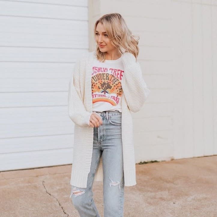 cardigan with t shirt