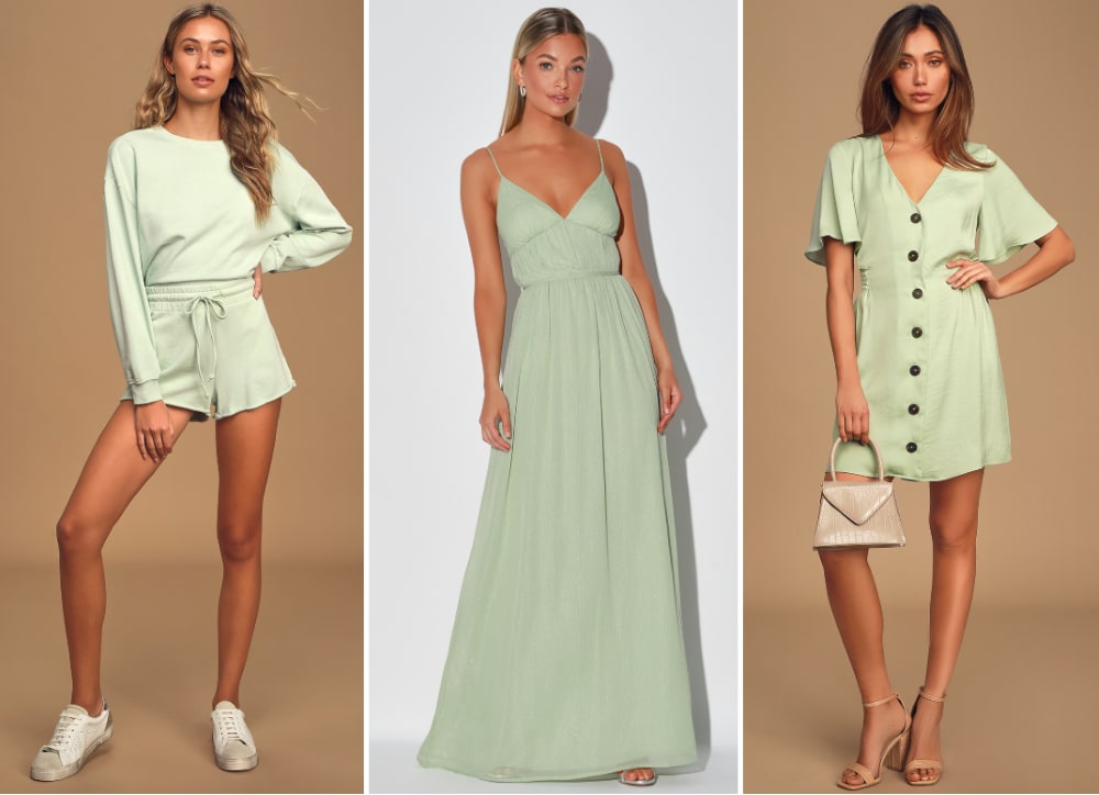 mint green clothing