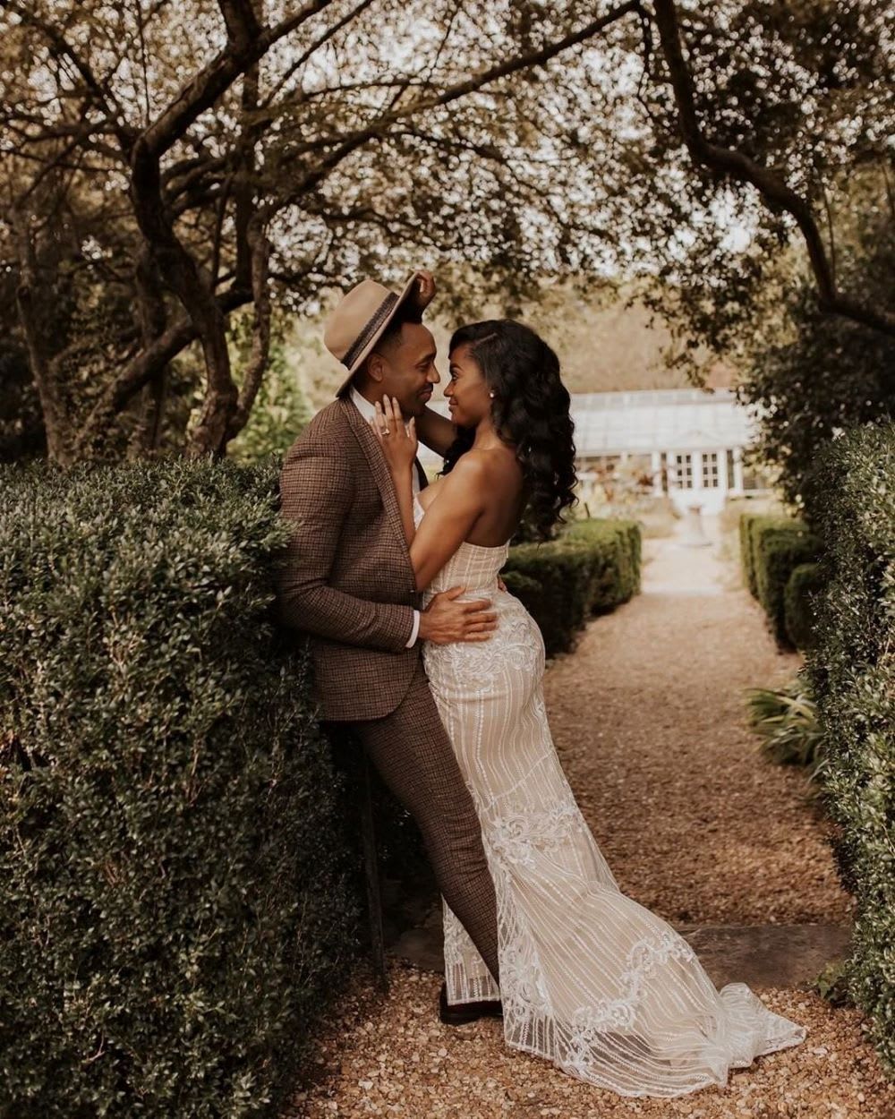 couple at wedding on a budget