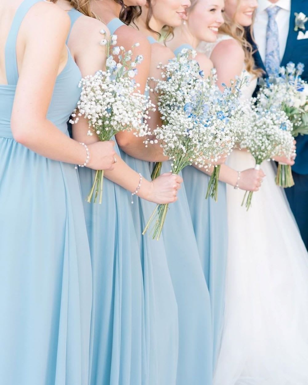 baby's breath bouquets for how to plan a wedding on a budget