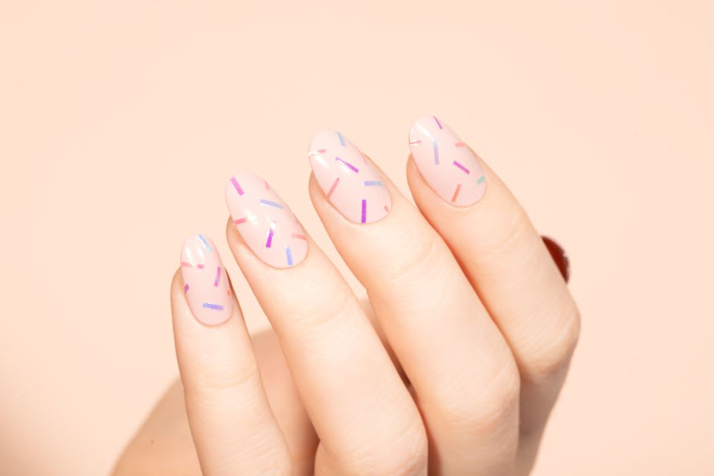 confetti nails