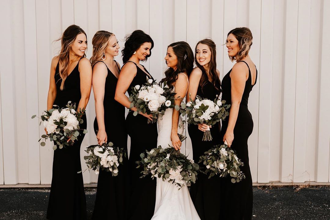 lulus black bridesmaid dresses