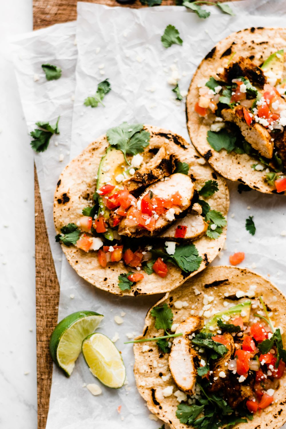 lime chicken tacos