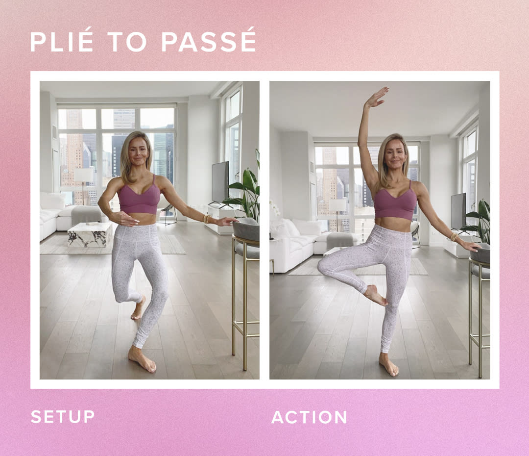 plie to passe toning exercises