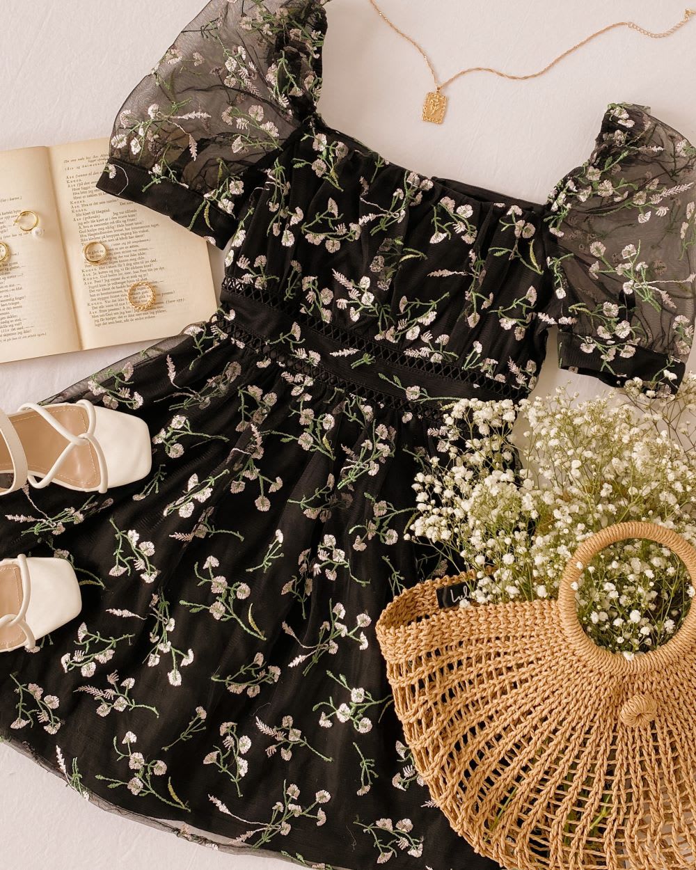 dainty floral dress