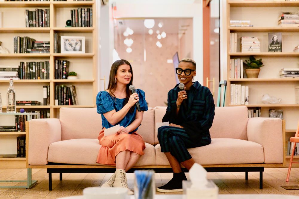 kinswomen hosts having a conversation about race
