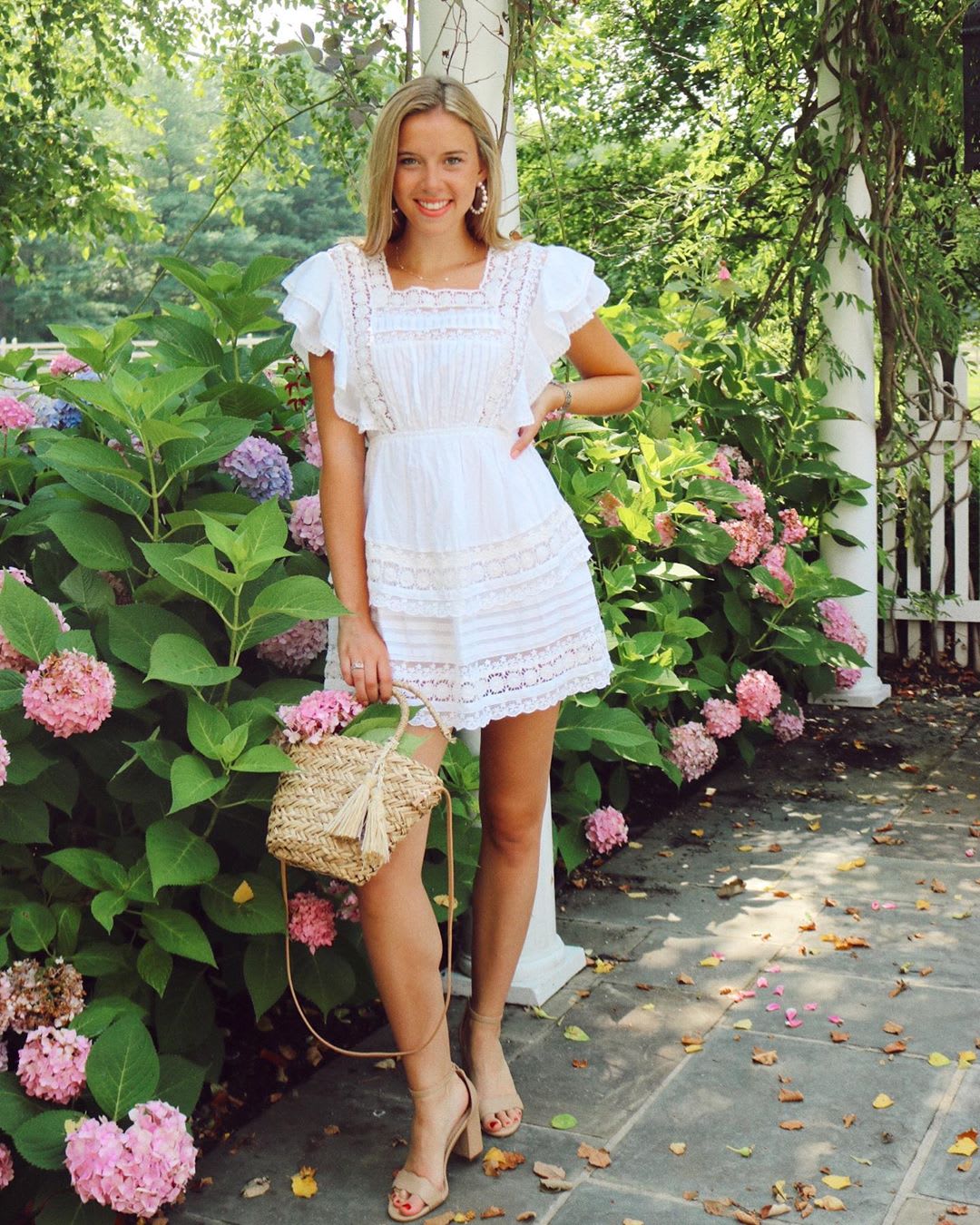 Sunny Smile White Ruffled Lace Mini Dress  Mini dress, Lace white dress,  Lace mini dress