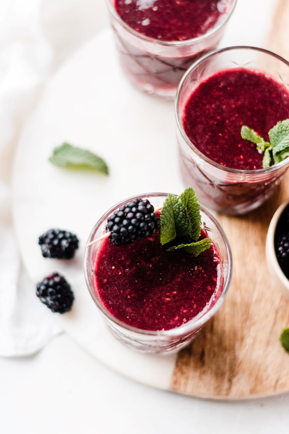 blackberry moscato slushies