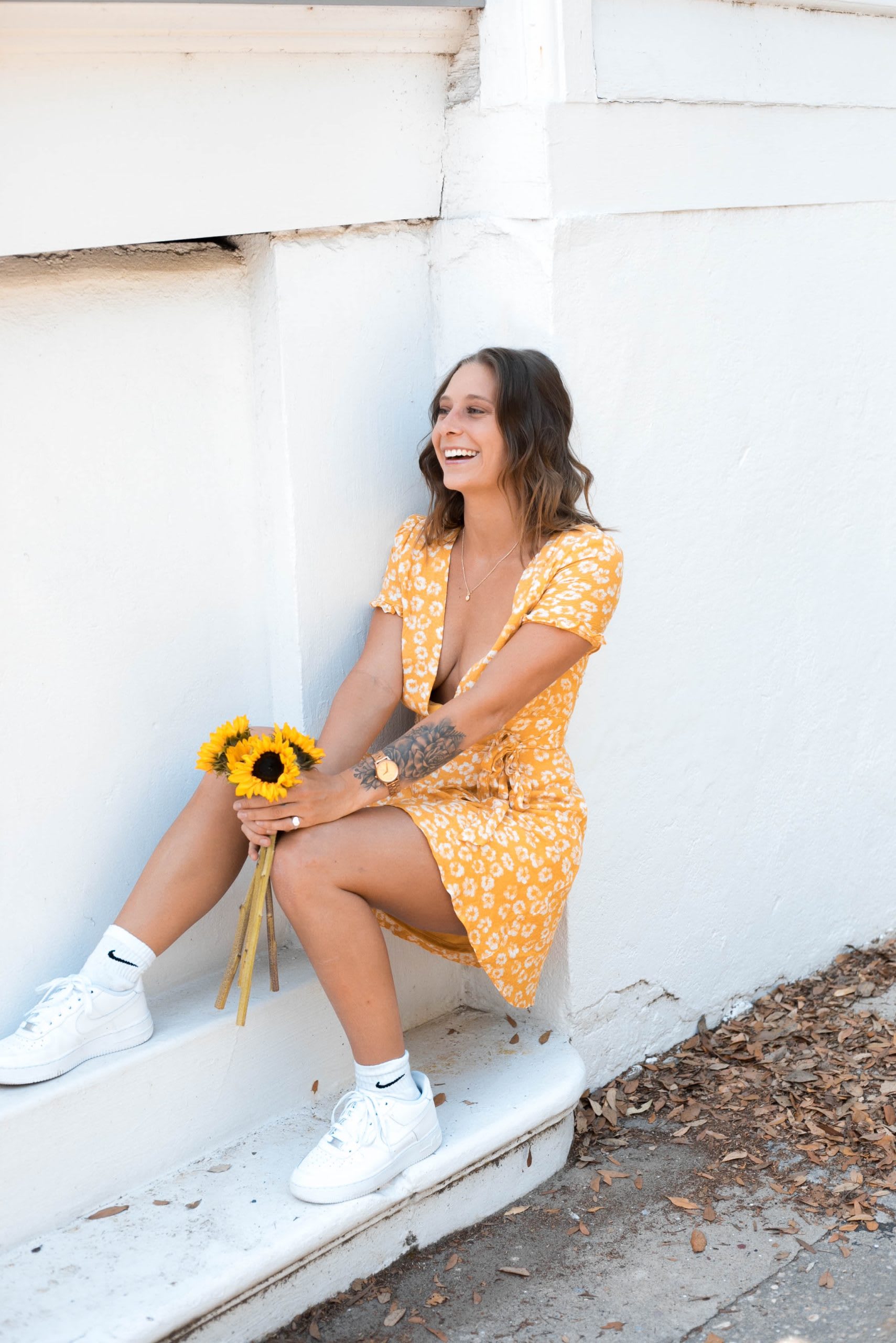 The Mini Dress & Sneaker Outfit Combo Is So Easy To Pull Off