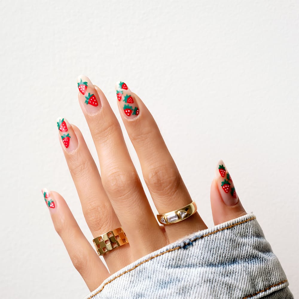 Cherry Blossom Nail Art Using Only Toothpick