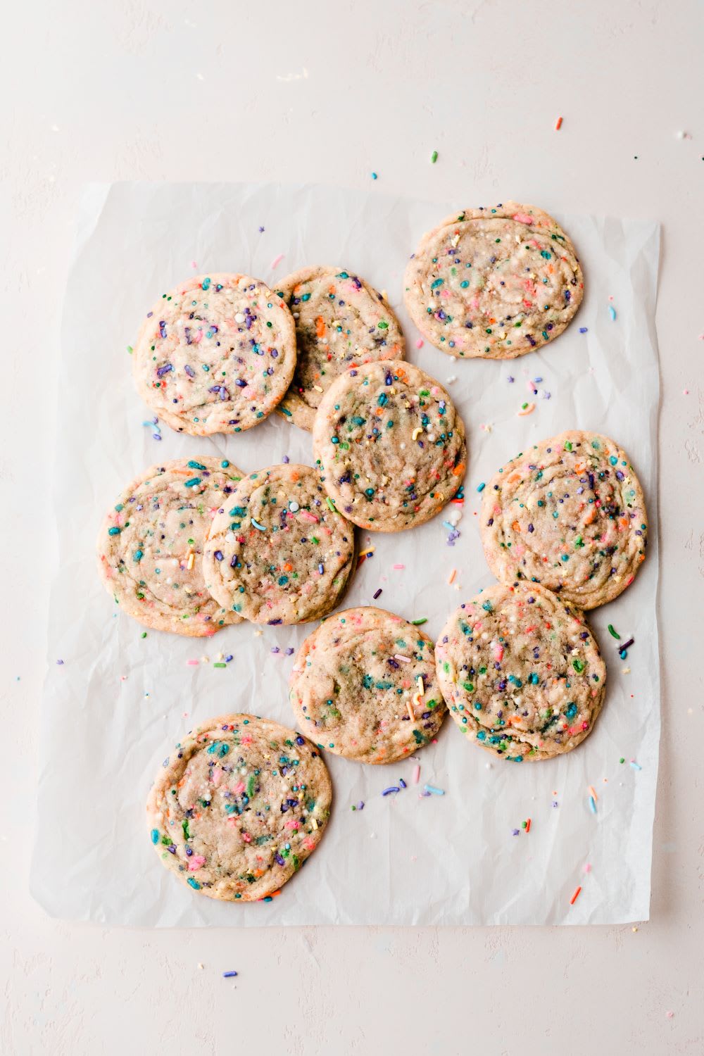 homemade funfetti cookies