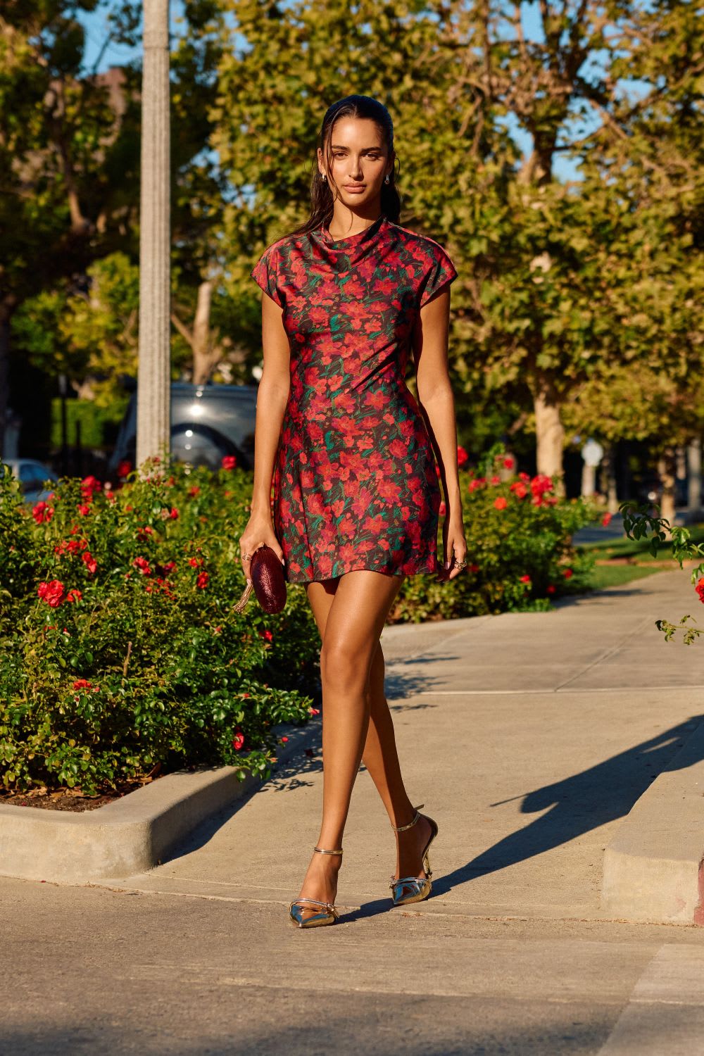 floral mini dress