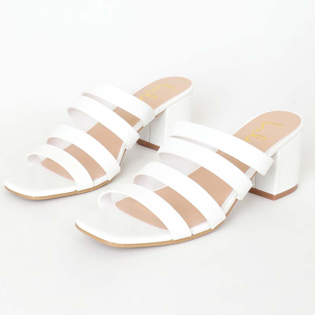 white snake embossed stappy high heel sandals