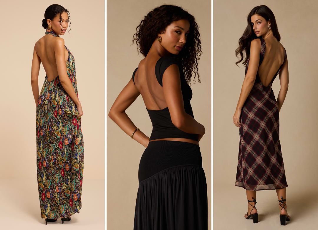 backless fall outfits