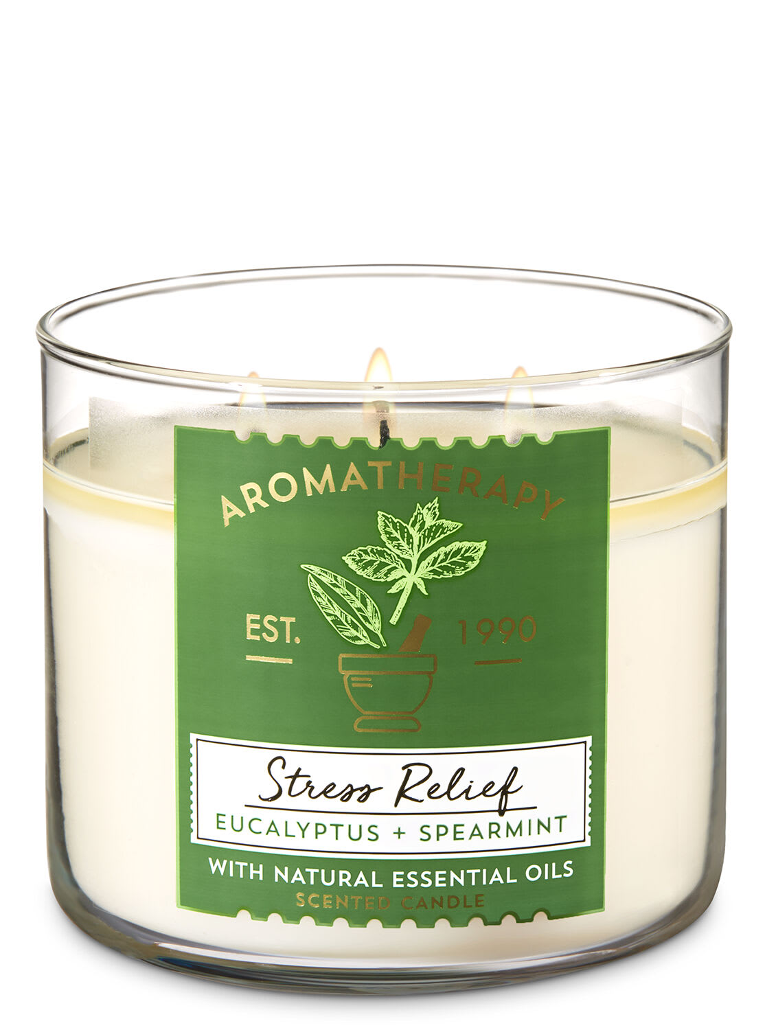3 wick stress relief candle from bath and body works