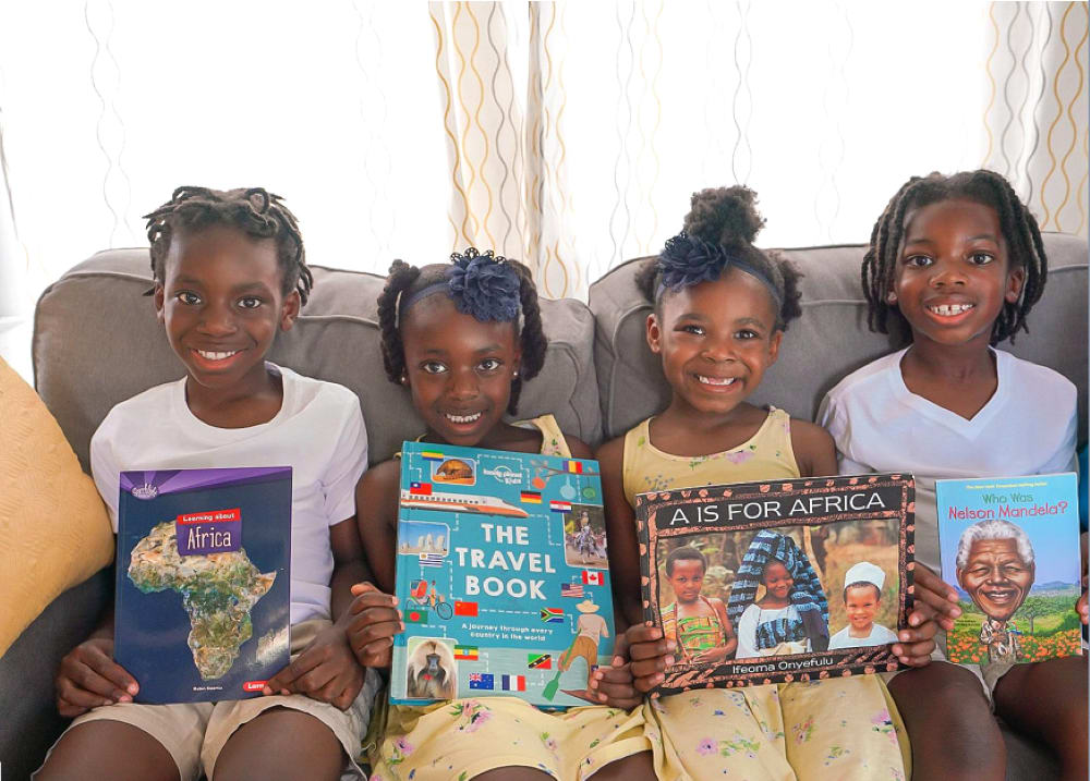 children reading diverse books that teach how to e anti-racists