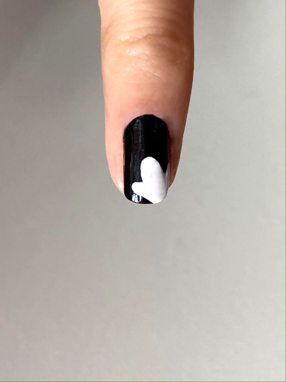 halloween ghost nail step 2