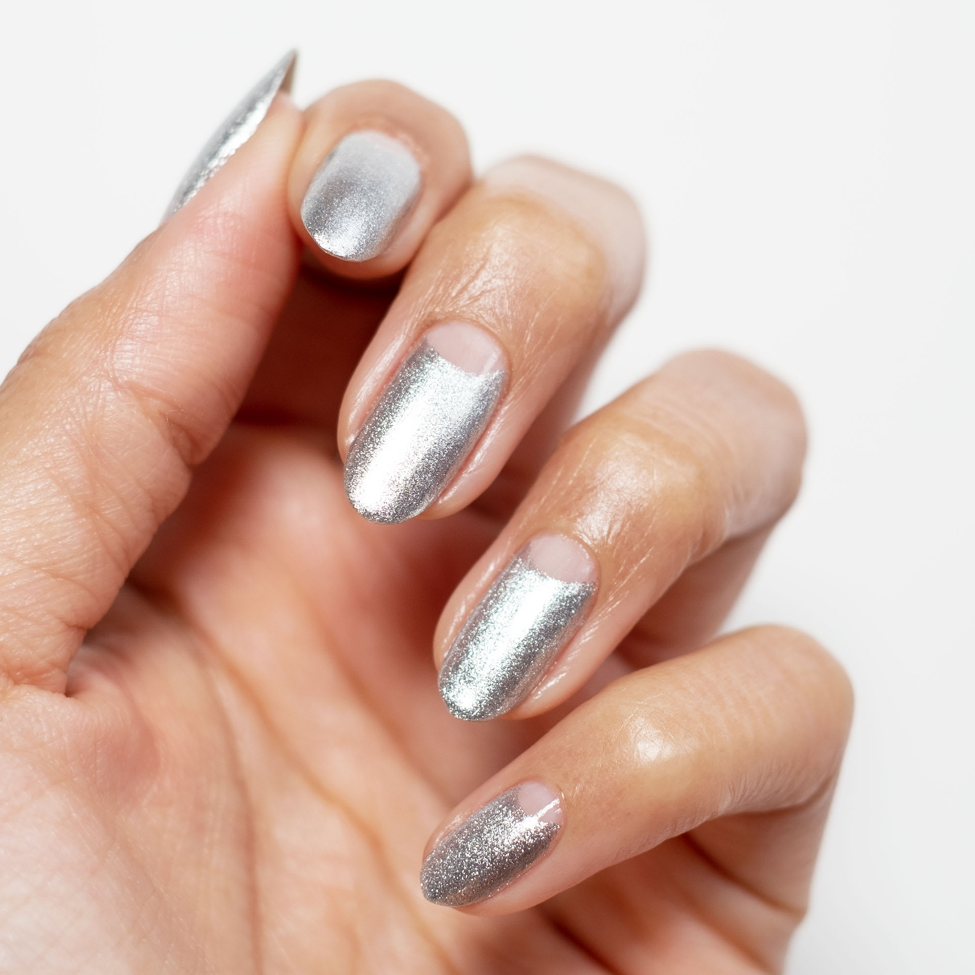 This Stunning Silver Nail Design Is Holiday Perfect Lulus Com Fashion Blog