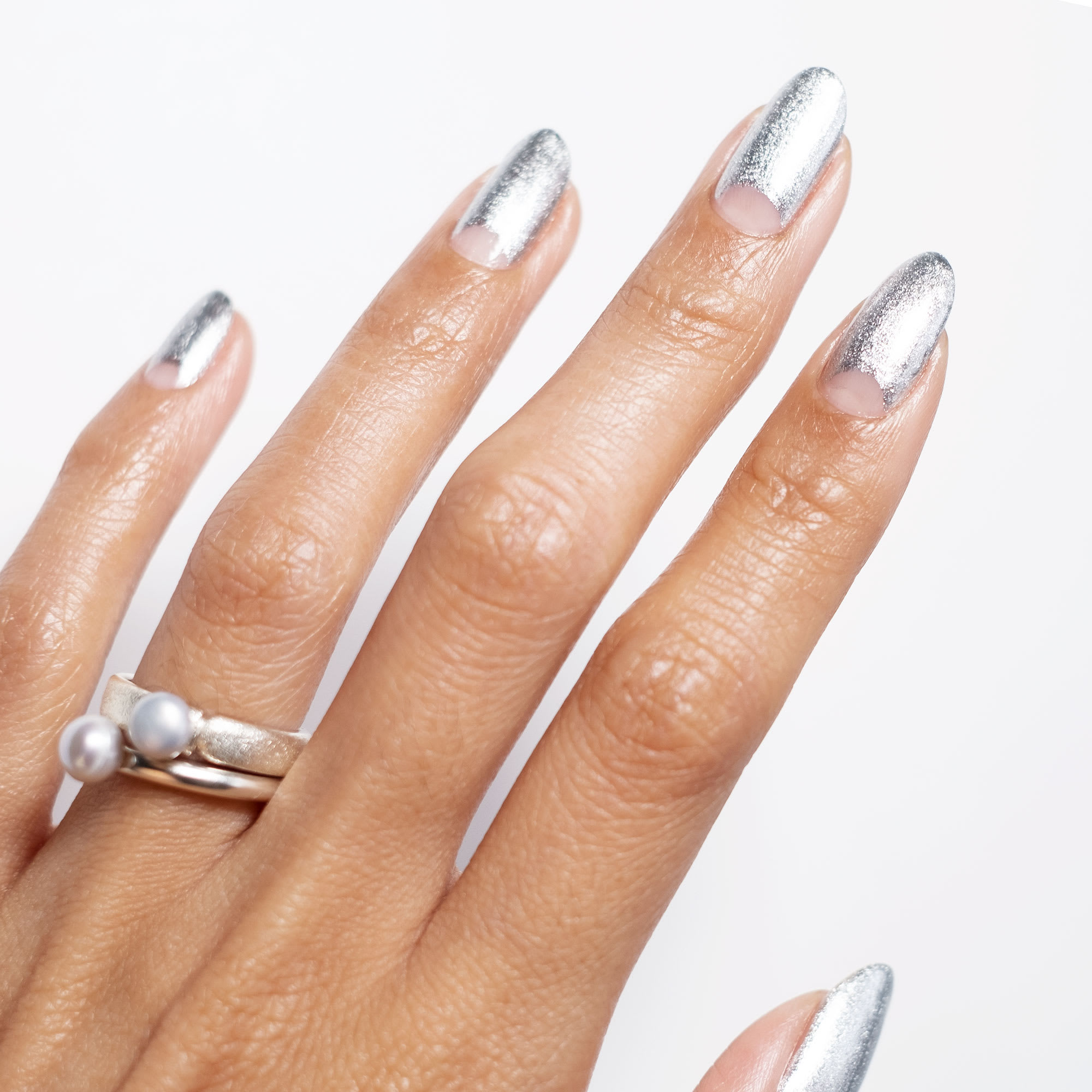 This Stunning Silver Nail Design Is Holiday-Perfect  Fashion Blog