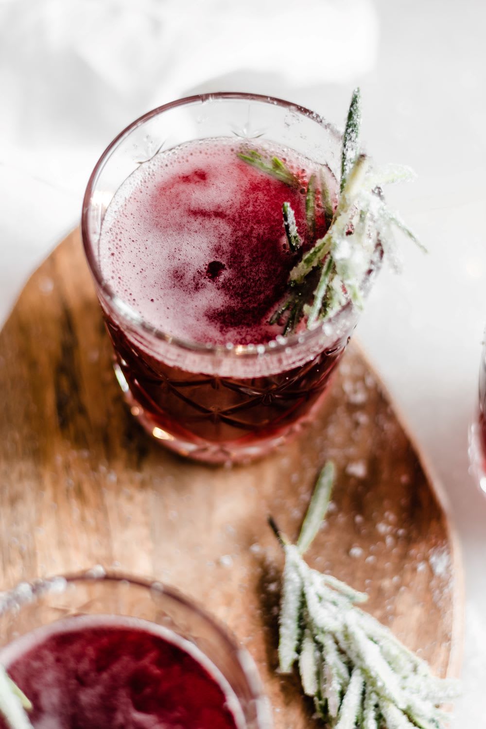 cranberry pomegranate bourbon cocktail