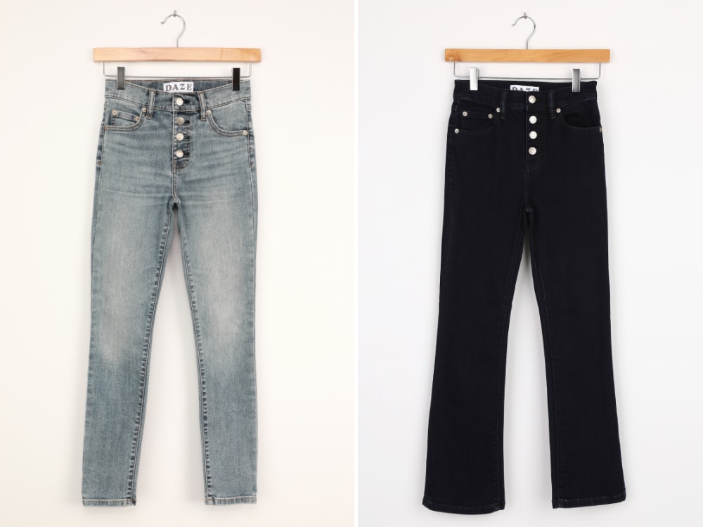 button fly jeans