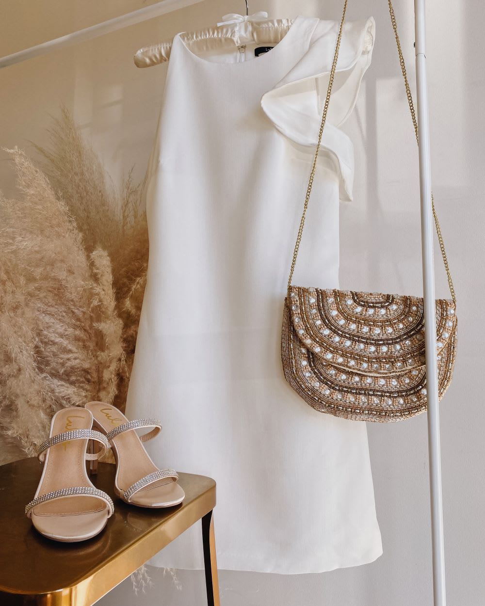 white one shoulder dress
