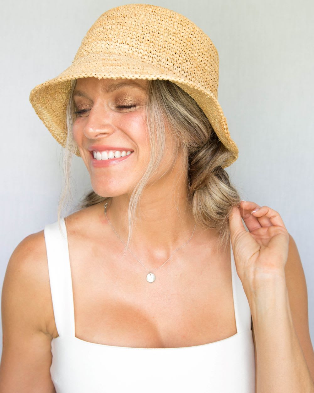 woven bucket hat