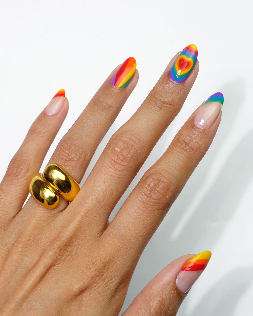 Rainbow Tie-Dye French Tips Are the Perfect Manicure for Pride Month |  Allure