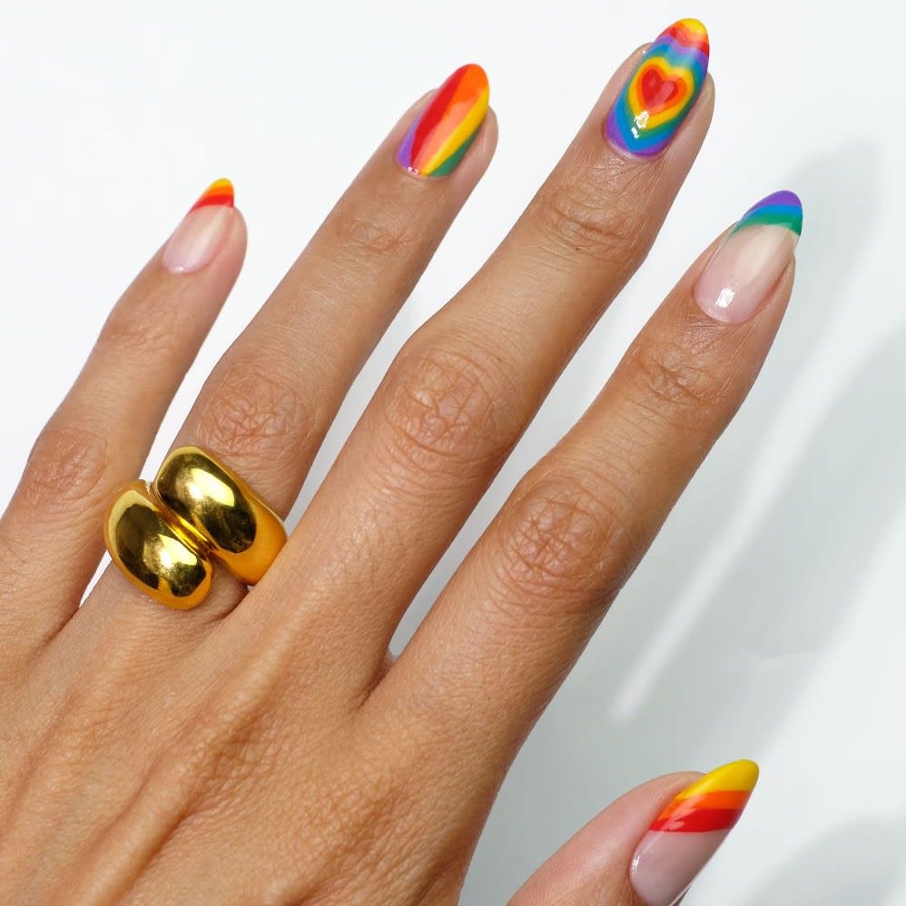 Rainbow Nail Stickers Design 359 Gay Pride Nail Art Stickers Rainbow  Festival Nail Art Stickers – Smileys Glitter Store