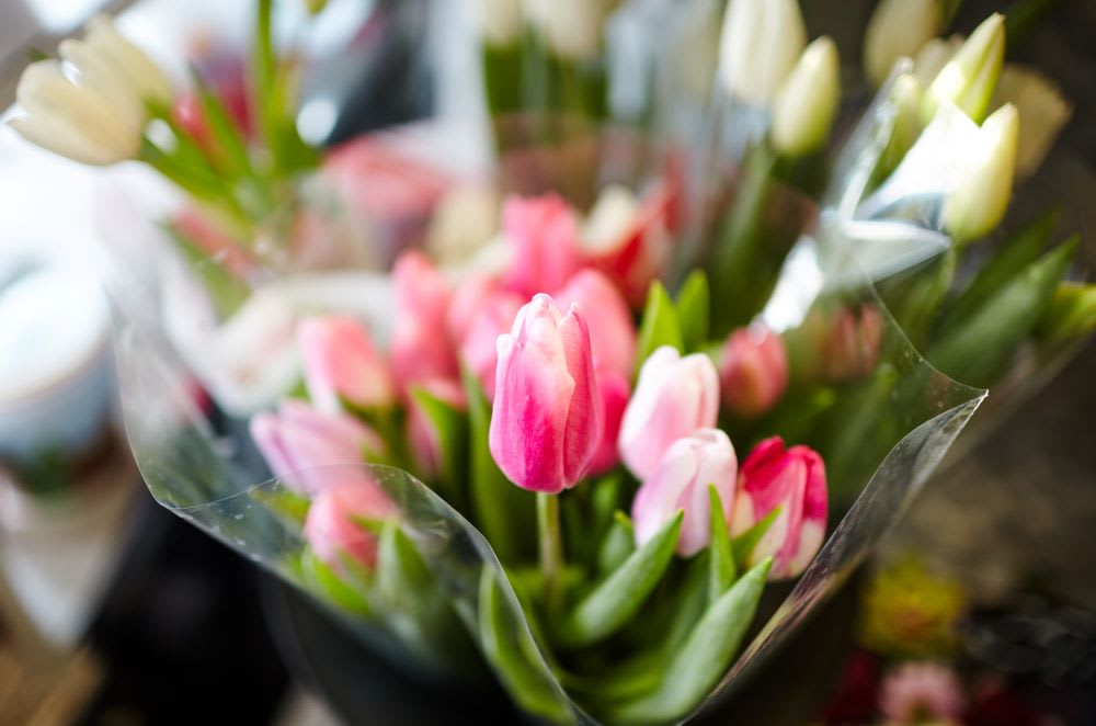 a bouquet of pink flowers for mother's day: grief tips and how to cope with painful feelings