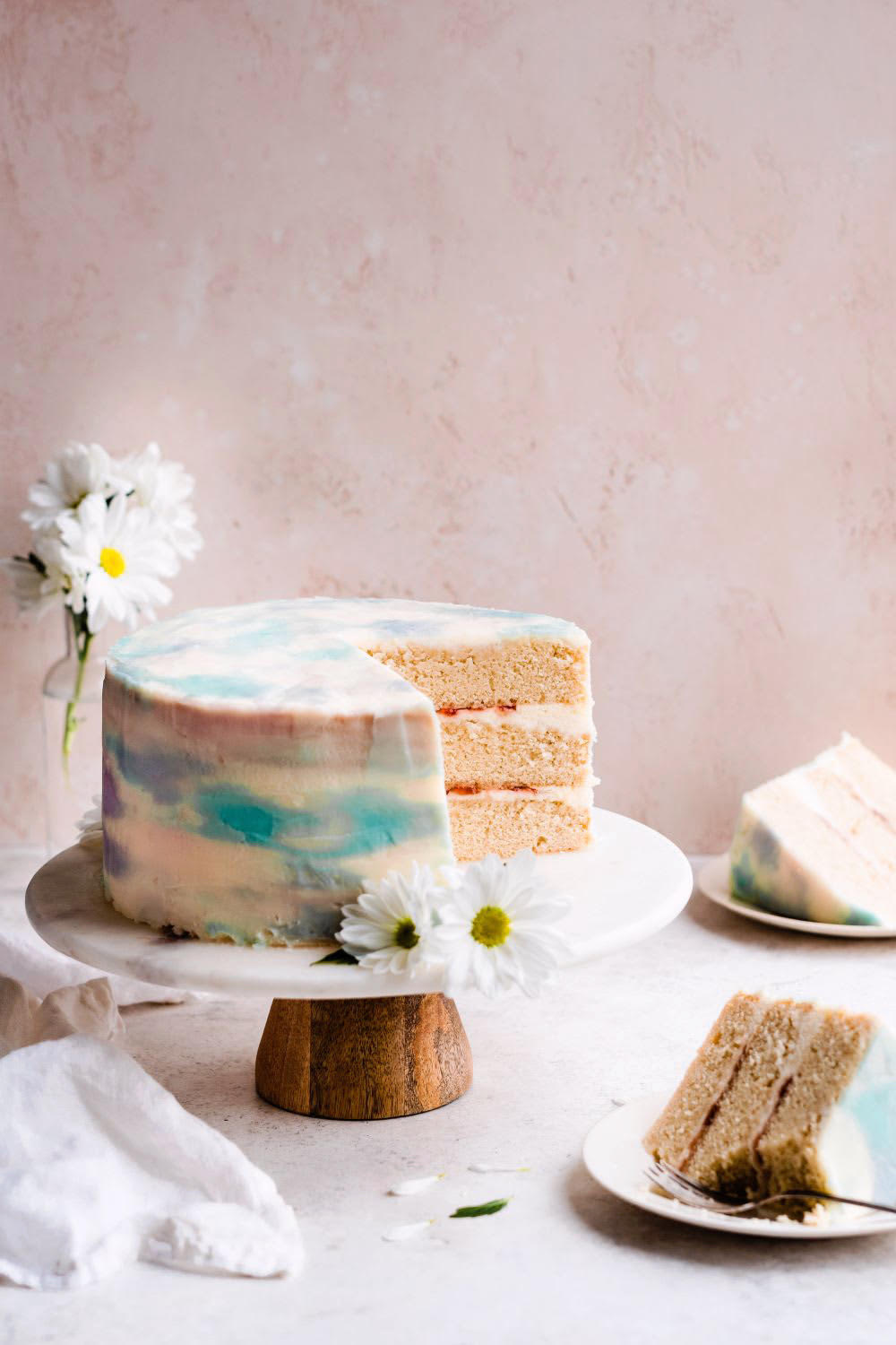 Watercolor Fondant Cake - Cooking LSL
