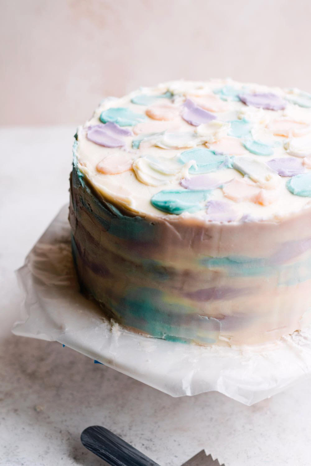 Watercolor Fondant Cake - Cooking LSL