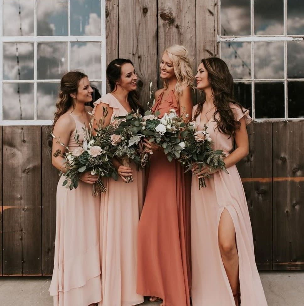 Bridesmaid Dresses In Sunset-Inspired ...