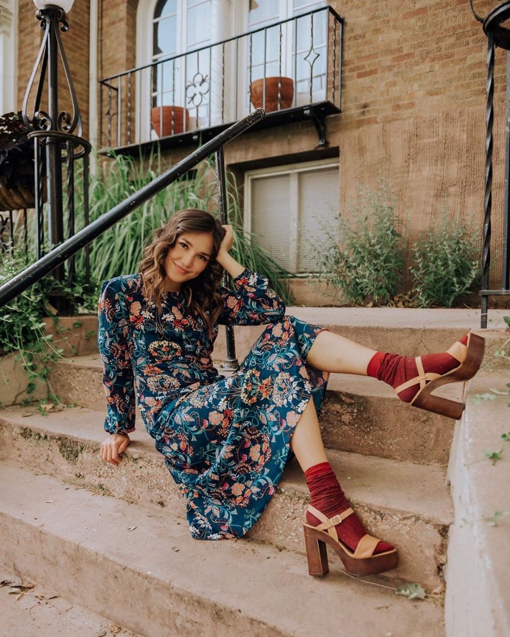 long floral dresses