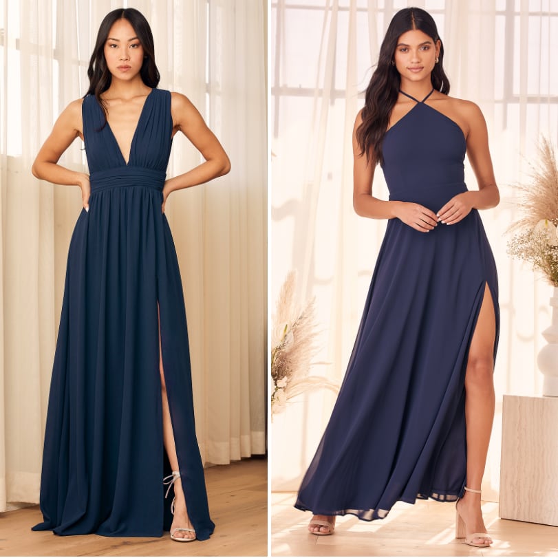 navy bridesmaid dresses