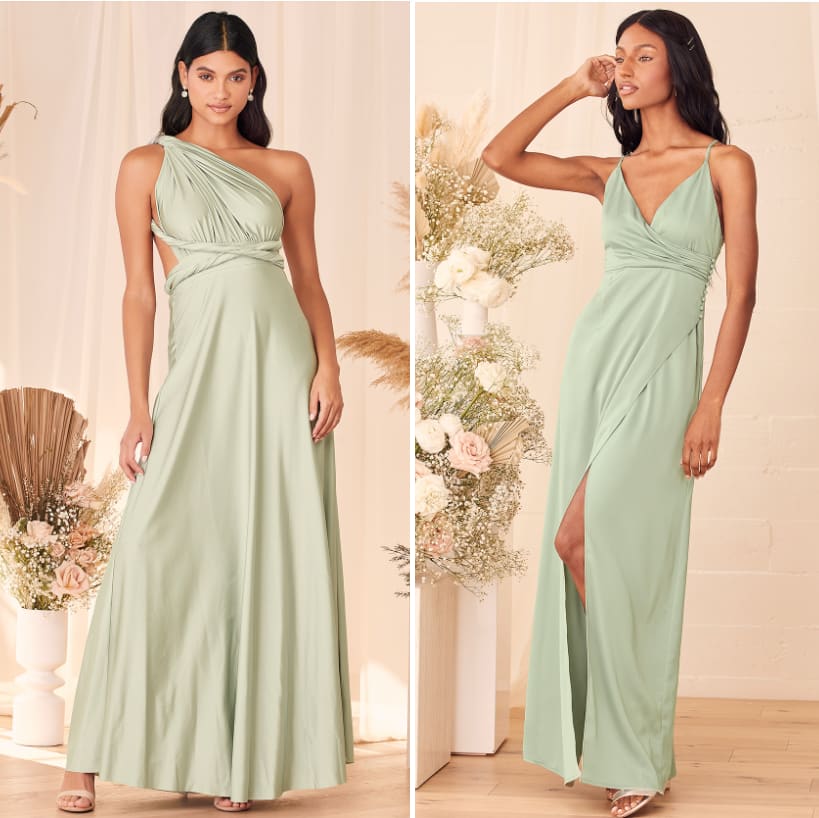 sage green bridesmaids dresses