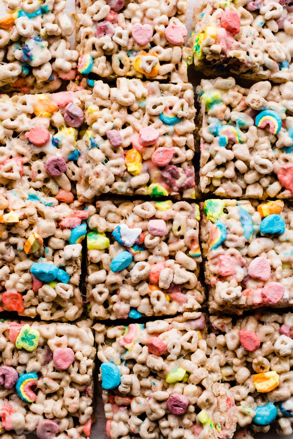 lucky charms rice krispie treats
