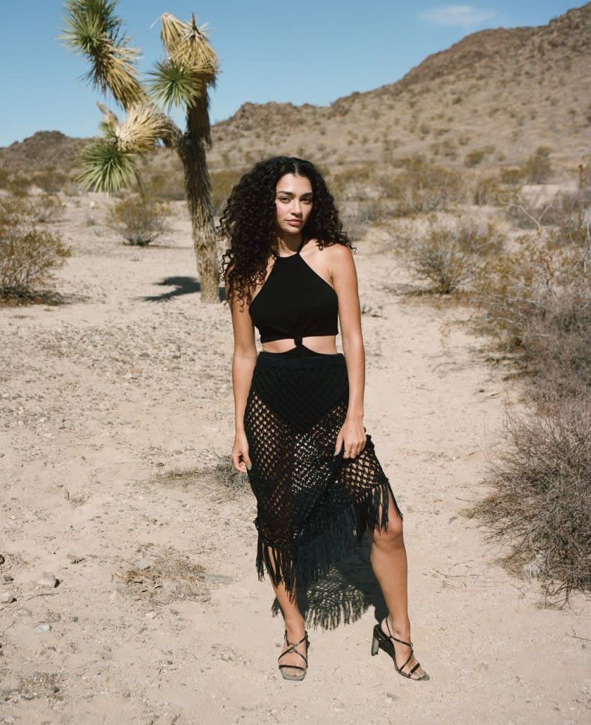 black crochet festival outfit