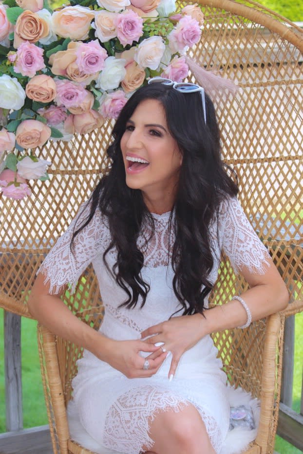 white lace midi dress
