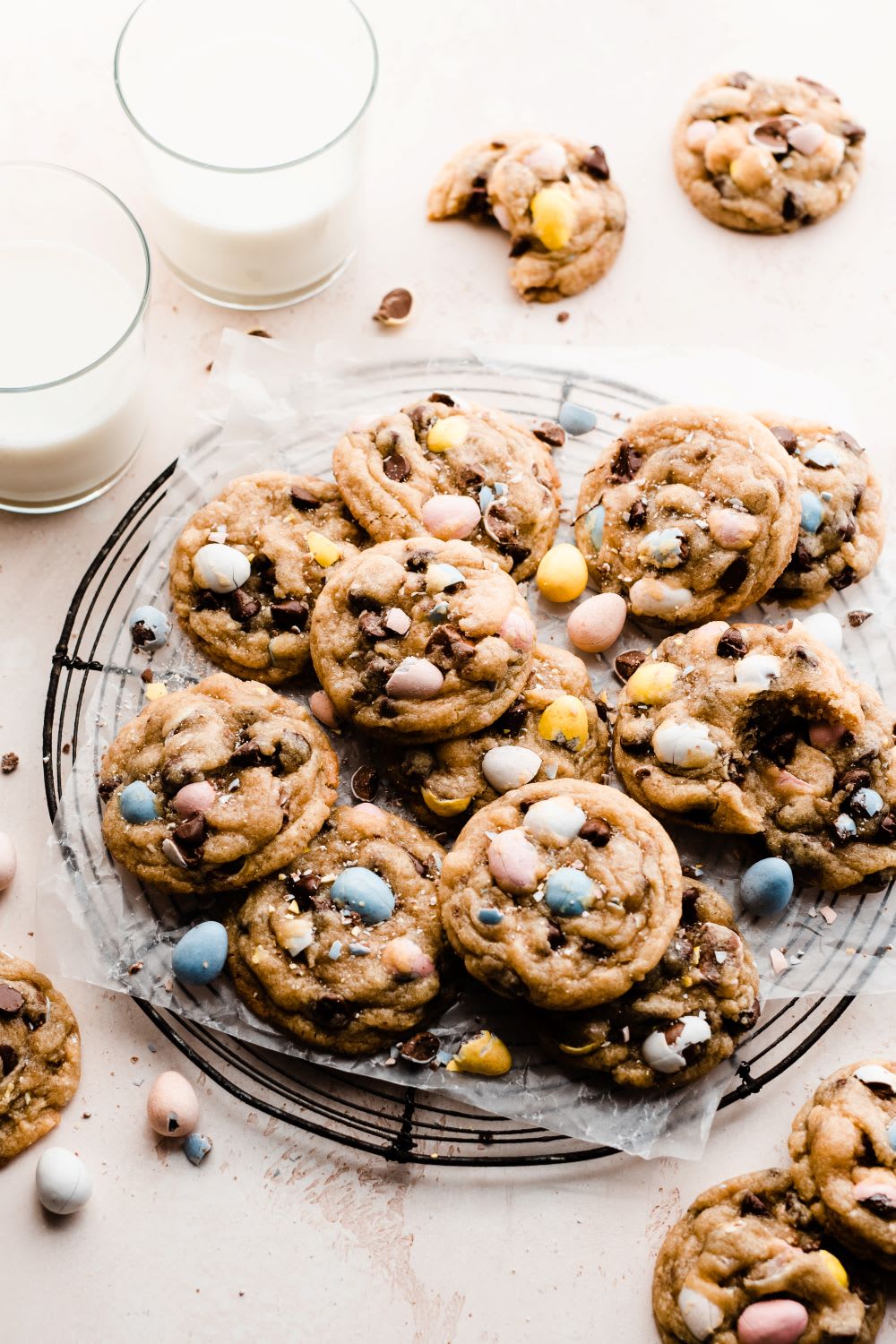easter chocolate chip cookies