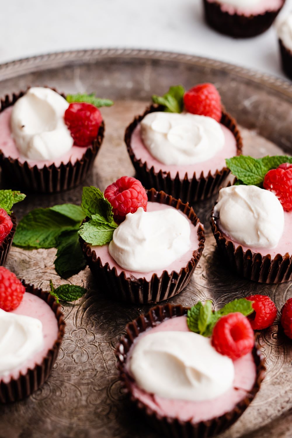 raspberry mousse cups