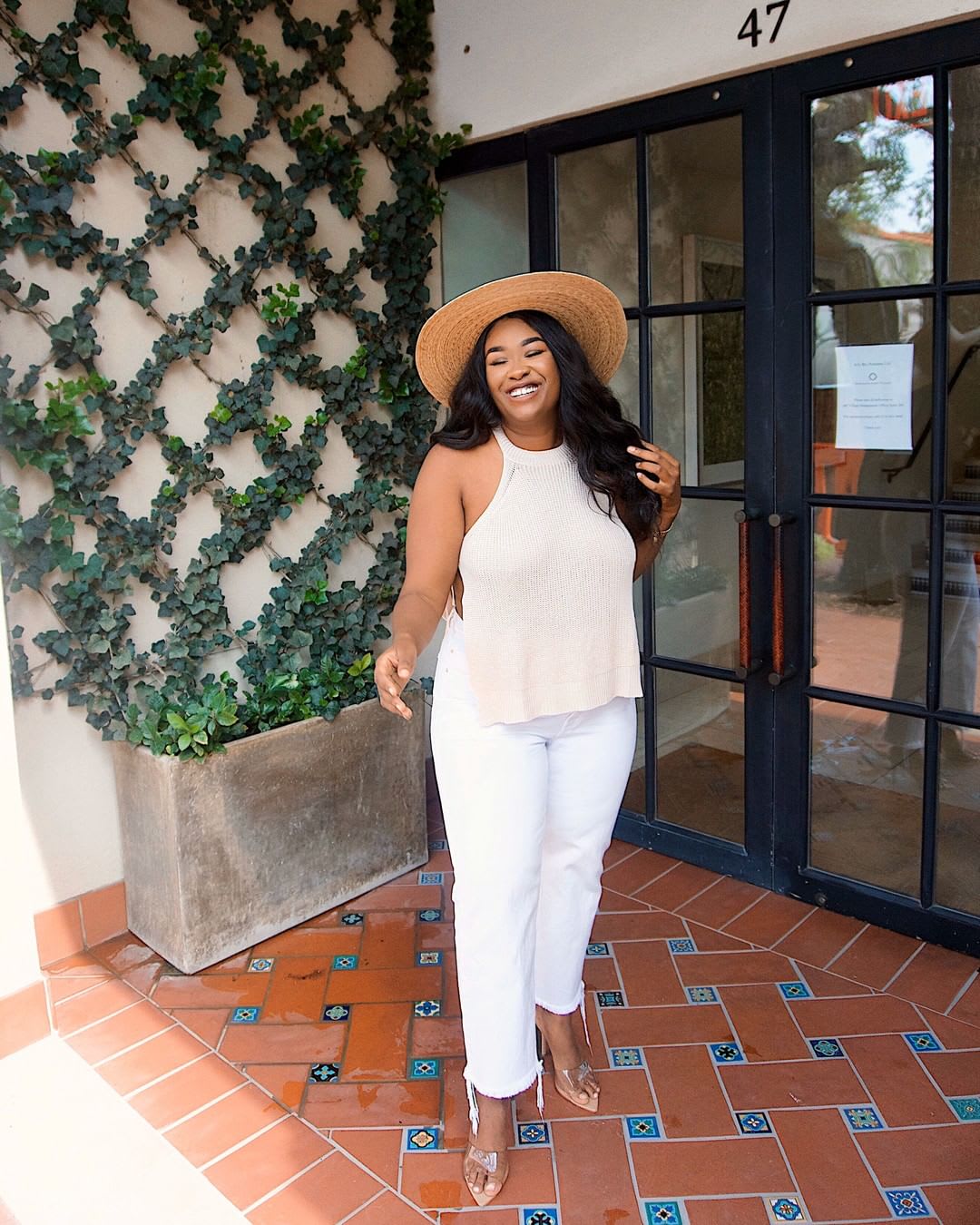 crochet knot tank top