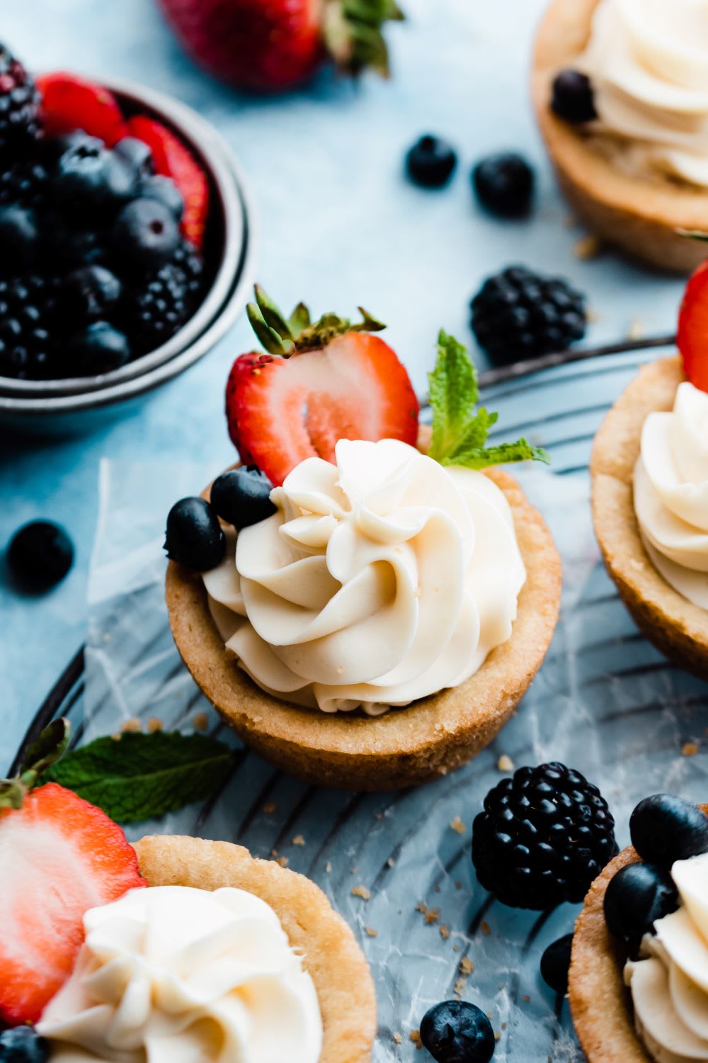 red white and blue dessert