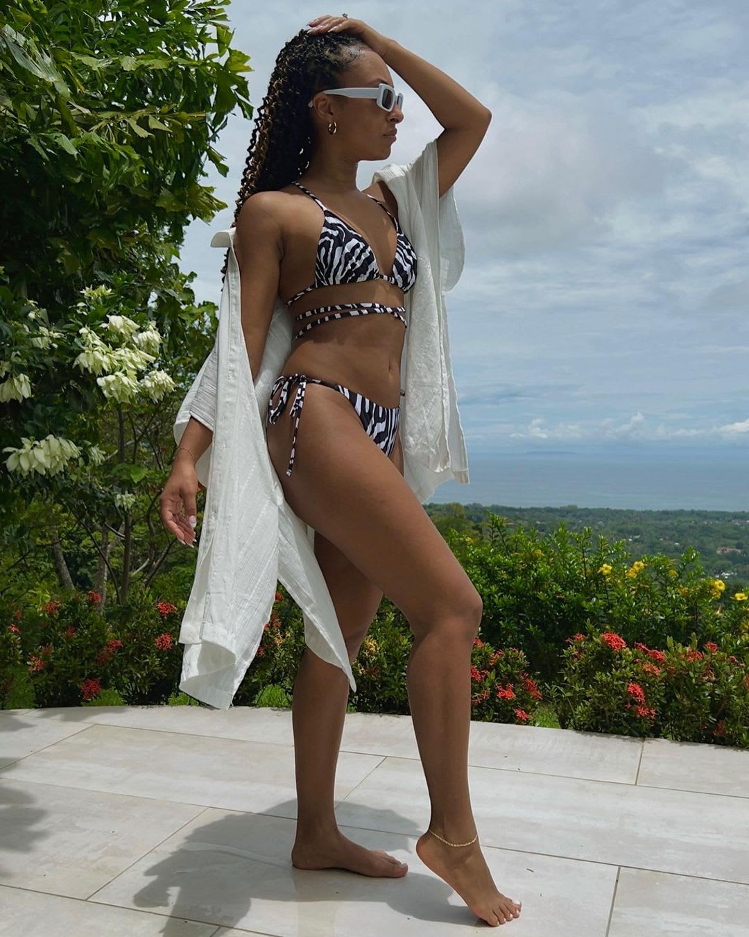 animal print bikini