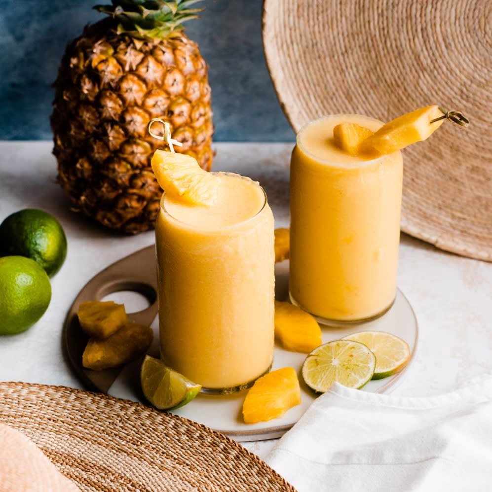 How To Make Frozen Pineapple Piña Coladas At Home Fashion Blog