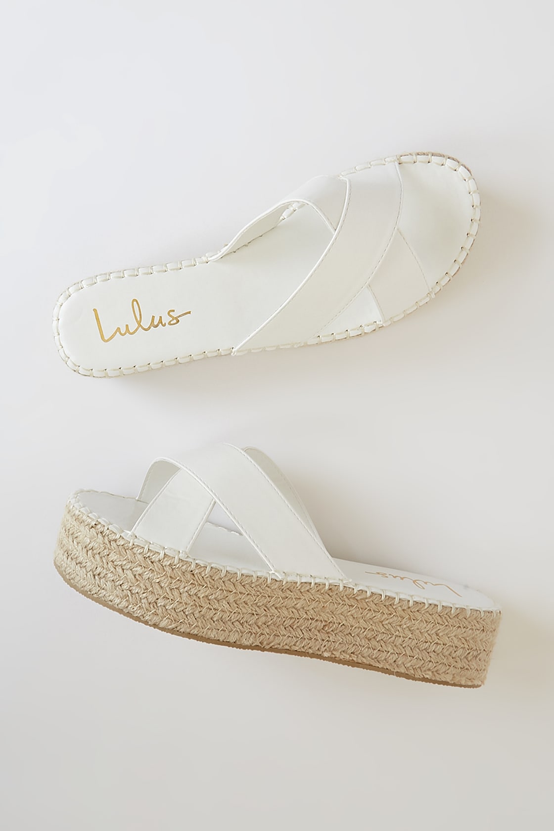 white flatform espadrilles