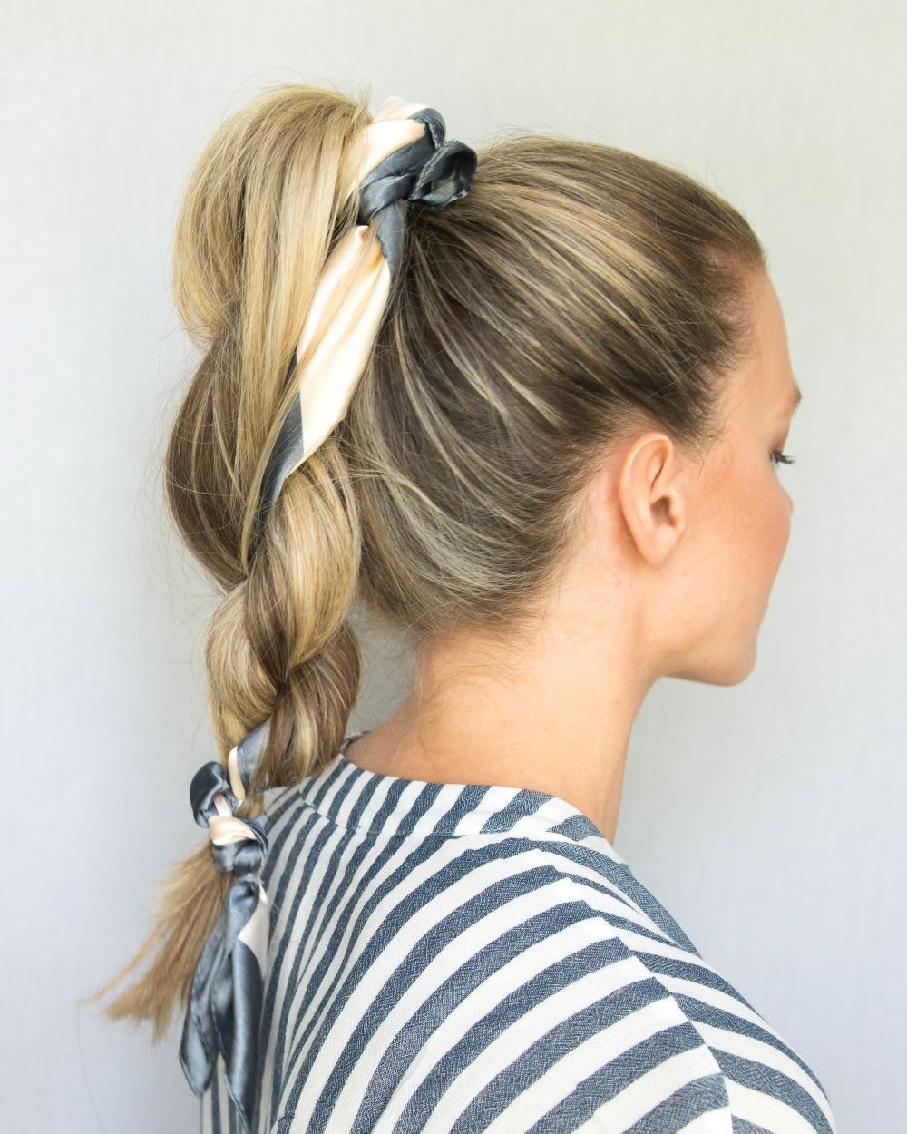 braid with scarf